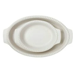 DARIA Oven Dish 26 Cm, Cotton White -Gubi Furni Sales potteryjo daria oven dish 26 cm 5