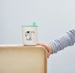 RIG TIG Moomin ABC Lid For Mug, Turquoise -Gubi Furni Sales rig tig by stelton moomin abc lid for mug 2