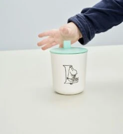 RIG TIG Moomin ABC Lid For Mug, Turquoise -Gubi Furni Sales rig tig by stelton moomin abc lid for mug 3