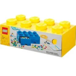 Room Copenhagen LEGO® Storage With 2 Drawers 8 Knobs, Yellow -Gubi Furni Sales room copenhagen lego brick drawer 8 red 8