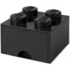 Room Copenhagen LEGO® Drawer 4 Knobs, Black