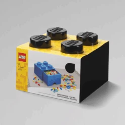 Room Copenhagen LEGO® Drawer 4 Knobs, Black -Gubi Furni Sales room copenhagen lego drawer 4 knobs 3