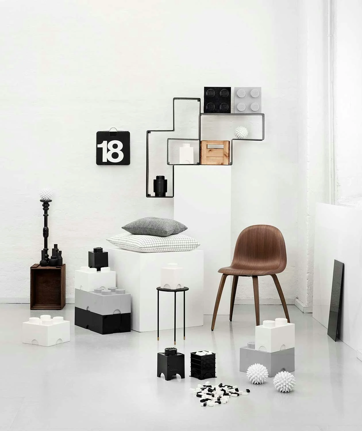 Room Copenhagen Lego Storage Brick 1, Blue 7 Room Copenhagen Lego Storage Brick 1, Blue - Image 5