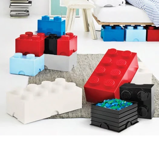 Room Copenhagen Lego Storage Brick 2, Black 4 Room Copenhagen Lego Storage Brick 2, Black - Image 2