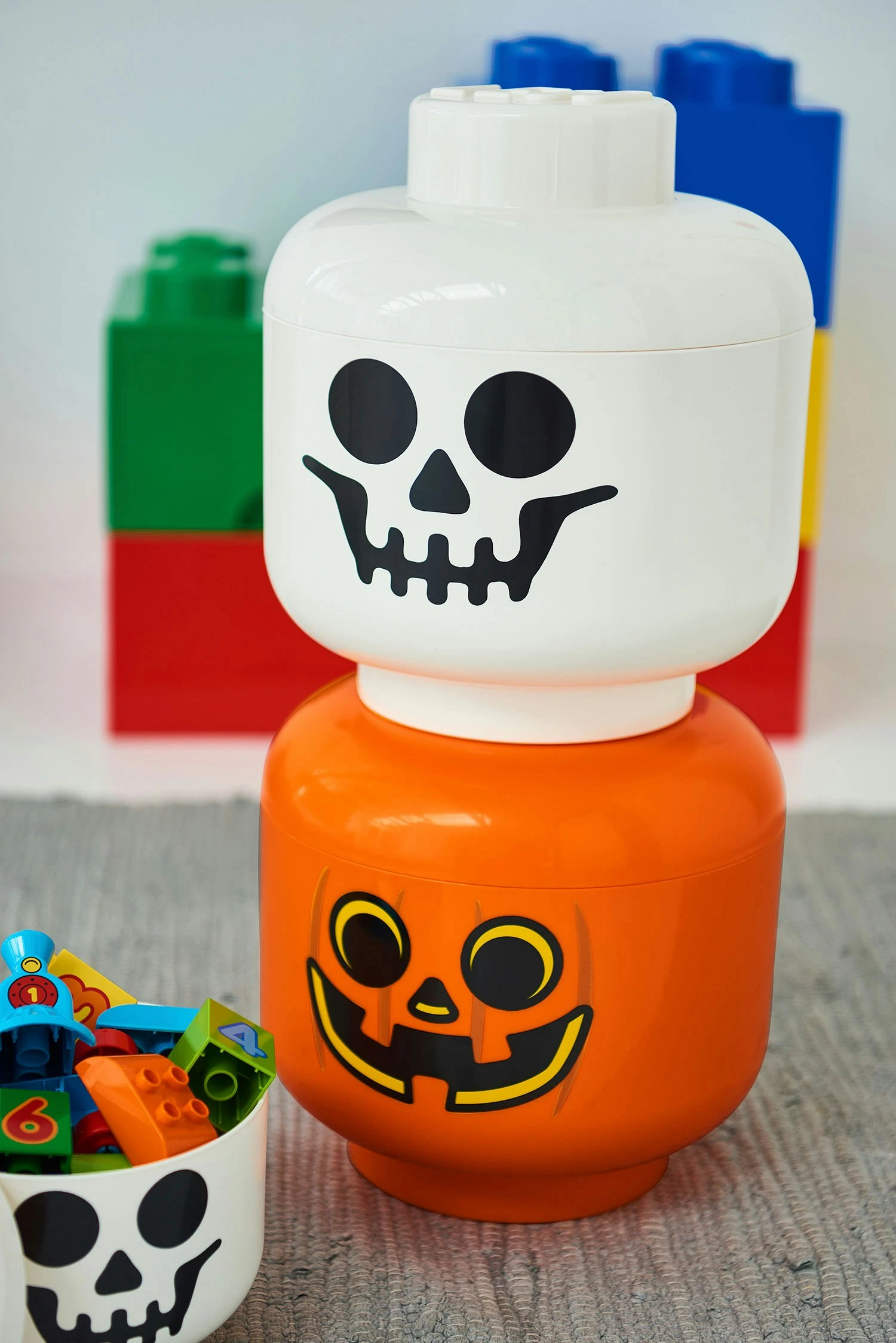 Room Copenhagen LEGO® Storage Box Head Large, Pumkin 7 Room Copenhagen LEGO® Storage Box Head Large, Pumkin - Image 5