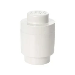 Room Copenhagen Round Lego Storage Brick 1, White