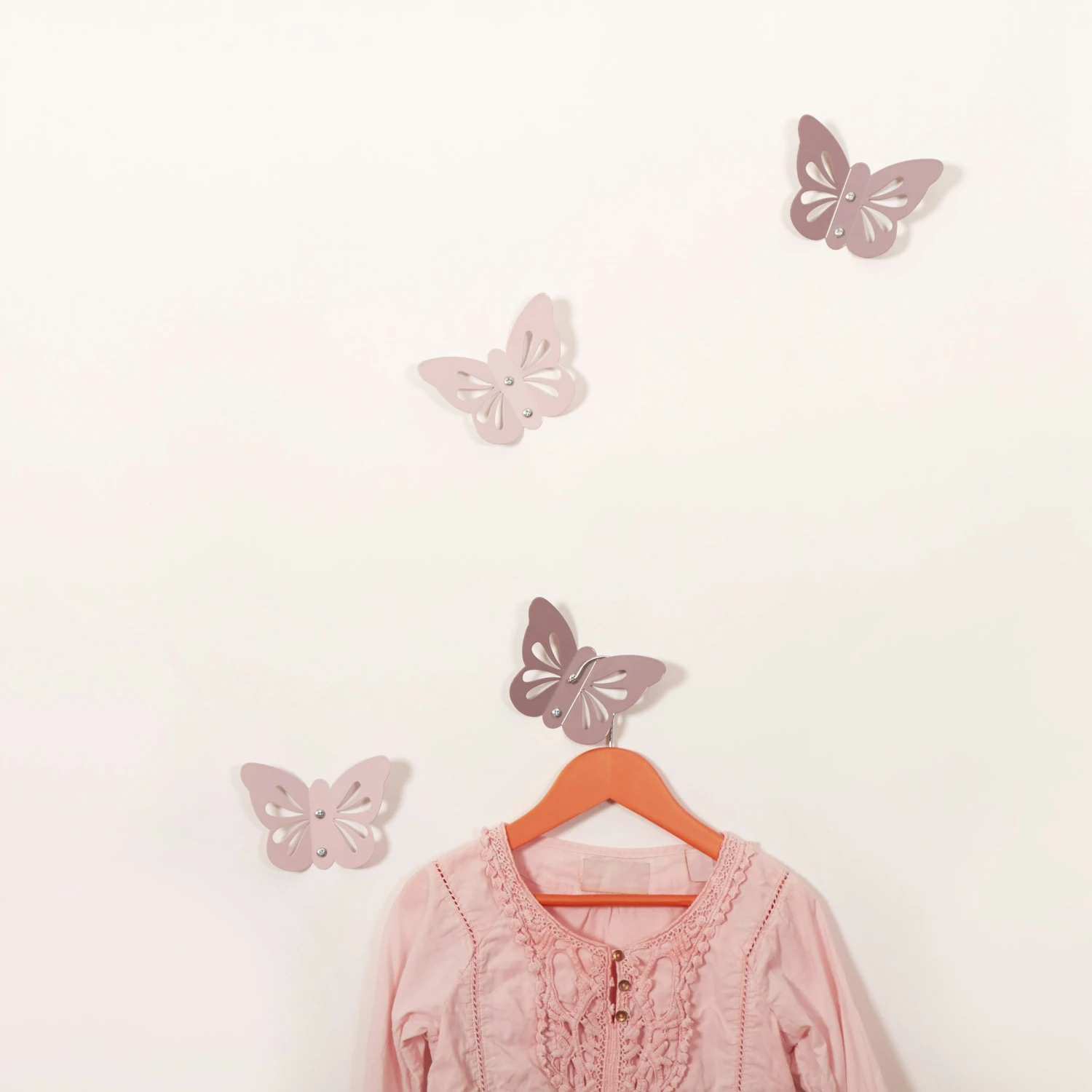 Roommate Butterfly Wall Hook, Violet 4 Roommate Butterfly Wall Hook, Violet - Image 2