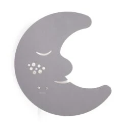 Roommate Moon Wall Lamp, Grey