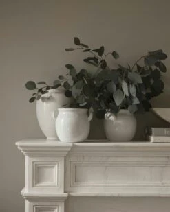 Rörstrand Höganäs Pot 1 L, White -Gubi Furni Sales rorstrand hoganas ceramics krus sand 1l 9