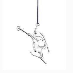 Santa On Skis, Silver-plated