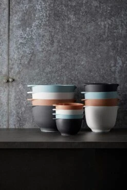 Rosti Margrethe Bowl Set 4-pack, Pebble Terra -Gubi Furni Sales rosti margrethe set 4pcs pebble white 21