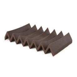 ZigZag Soap Dish Rubber, Brown