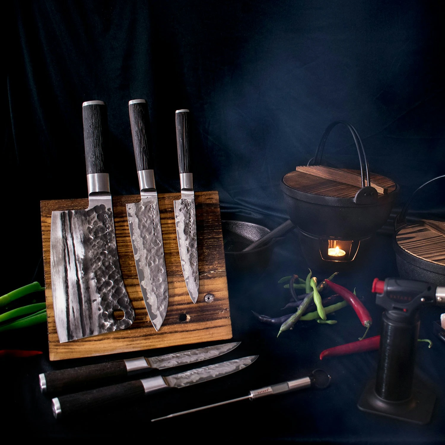 Satake Kuro Knife Set, Santoku & Petty 4 Satake Kuro Knife Set, Santoku & Petty - Image 2