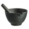 Satake Nabe Mortar With Pestle, Black 2 Satake Nabe Mortar With Pestle, Black -Gubi Furni Sales satake nabe mortar with pestle black 0