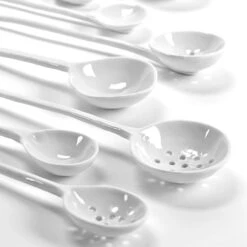 Serax Oval Strainer Spoon 28cm -Gubi Furni Sales serax oval strainer spoon 28cm 2