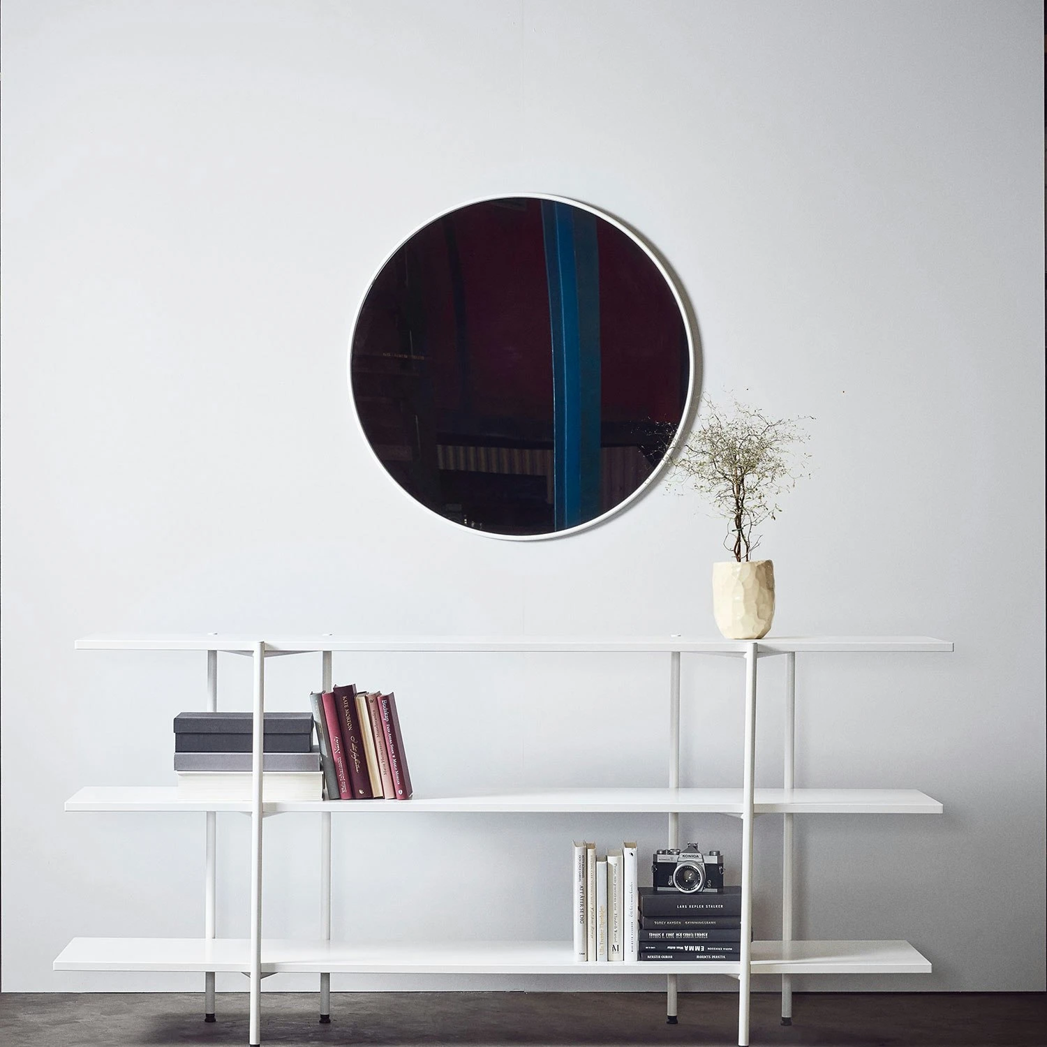 Haga Basic Mirror 80 Cm, White 4 Haga Basic Mirror 80 Cm, White - Image 2