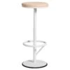 Orbit Bar Stool 84 Cm, White / Light Brown -Gubi Furni Sales smd design orbit bar stool 84 cm white light brown 0