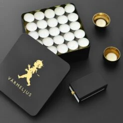 Box For Tealights, Black/Gold -Gubi Furni Sales solstickan box for tealights 13