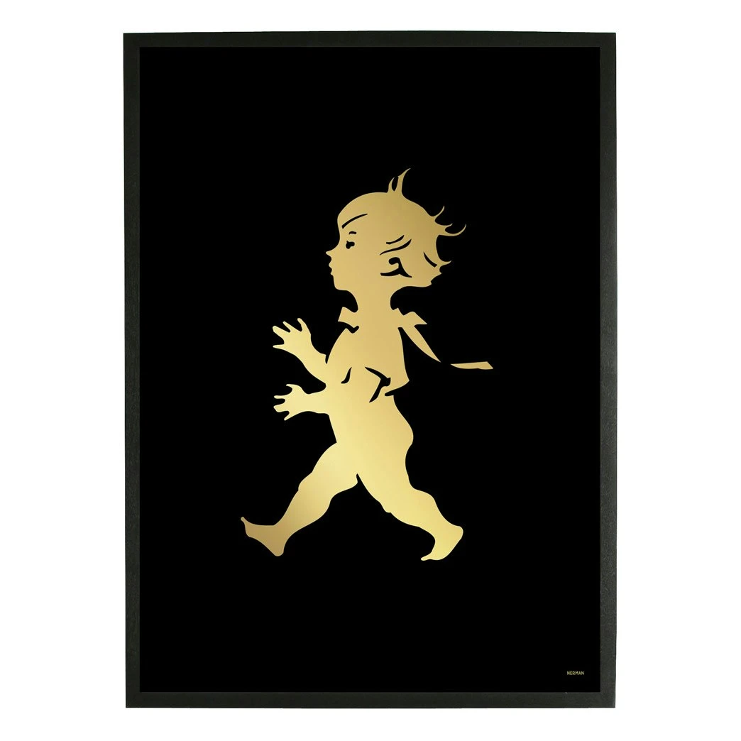 Solstickan Poster 50x70 Cm, Gold/Black 3 Solstickan Poster 50x70 Cm, Gold/Black