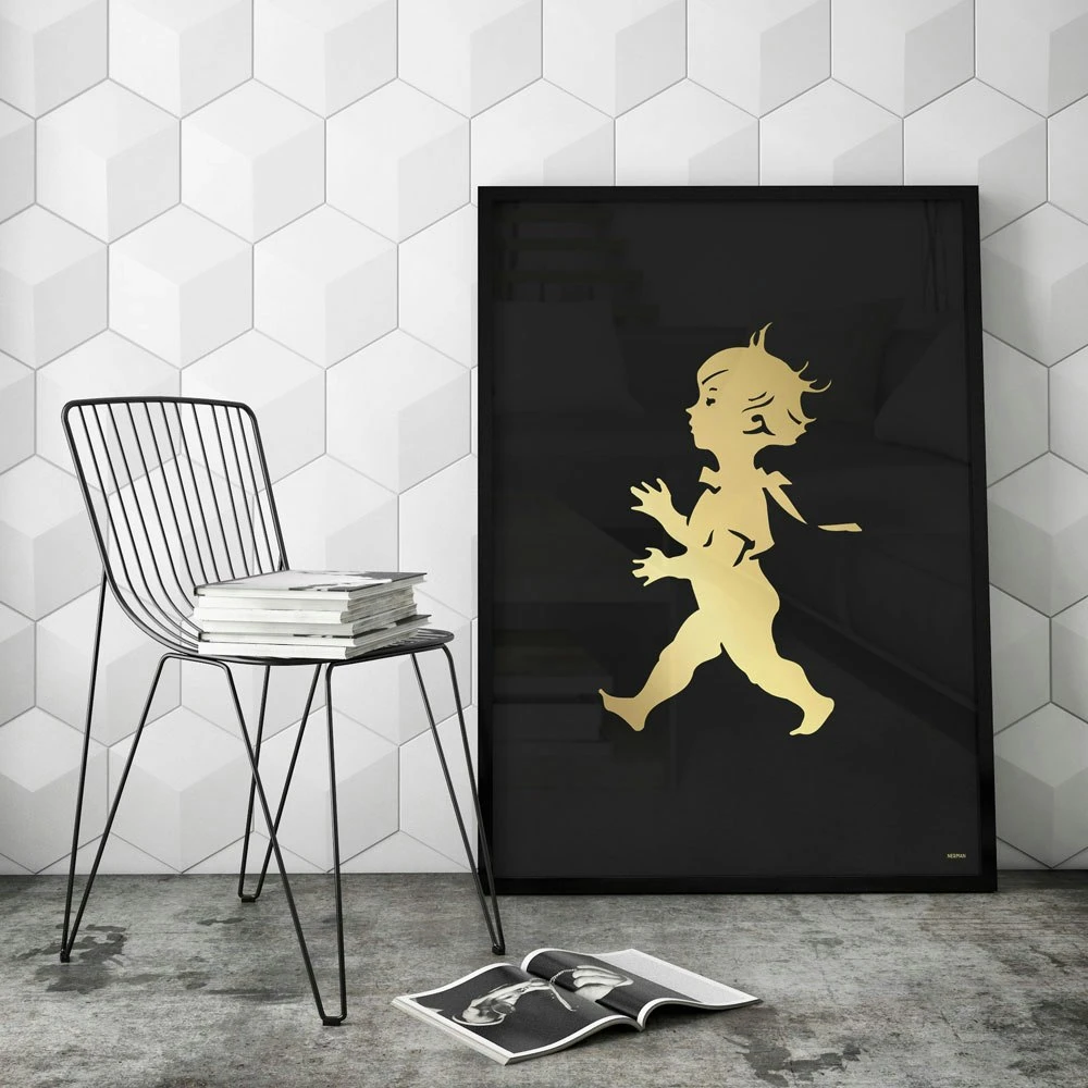 Solstickan Poster 50x70 Cm, Gold/Black 4 Solstickan Poster 50x70 Cm, Gold/Black - Image 2