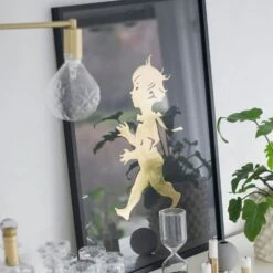 Solstickan Poster 50x70 Cm, Gold/Black 11 Solstickan Poster 50x70 Cm, Gold/Black -Gubi Furni Sales solstickan solstickan poster 50x70 cm 27