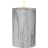 Star Trading Flamme LED Pillar Candle Marble, 15 Cm -Gubi Furni Sales star trading flamme led pillar candle marble 7