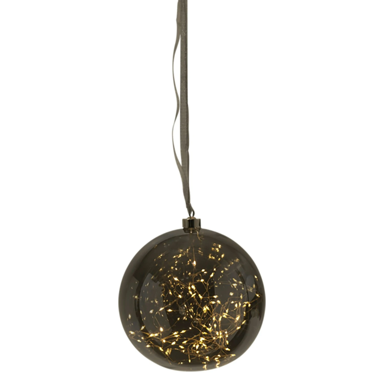 Star Trading Glow Glass Bauble 20 Cm, Smoke 3 Star Trading Glow Glass Bauble 20 Cm, Smoke