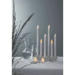 Star Trading LED Antique Candle With Twinkle Flame White 2-pack, 30 Cm -Gubi Furni Sales star trading led antique candle with twinkle flame white 2 pack 2