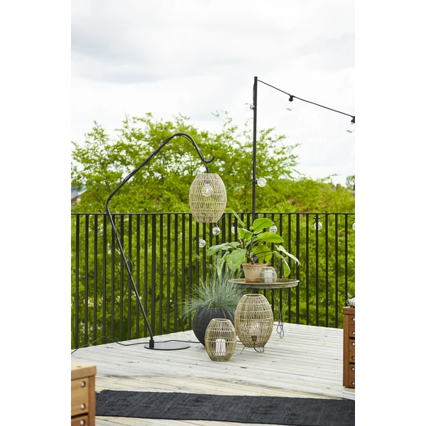 Star Trading Linde Lampshade 40 Cm, Grey Beige 4 Star Trading Linde Lampshade 40 Cm, Grey Beige - Image 2