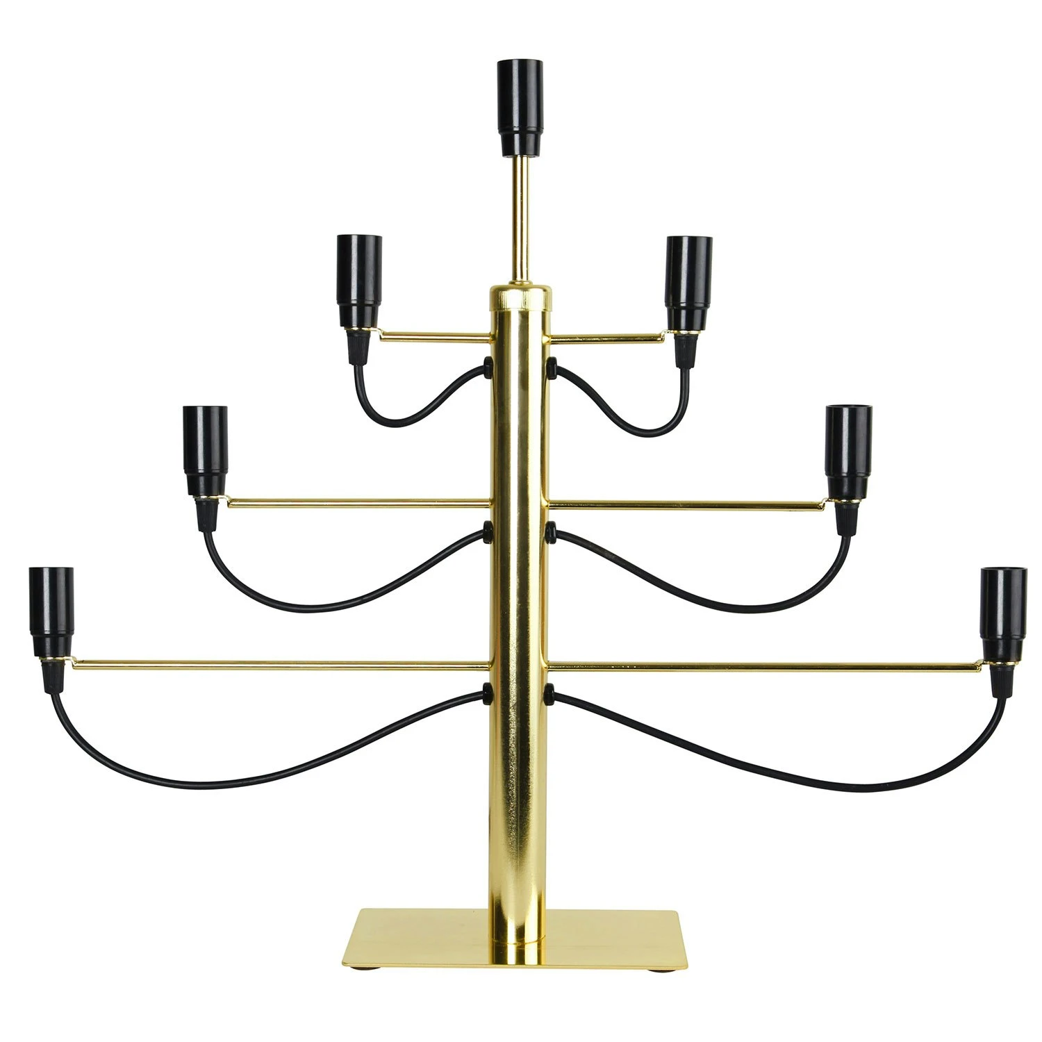 Star Trading Milano Candle Holder, Brass 3 Star Trading Milano Candle Holder, Brass