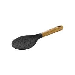 Staub Rice Paddle Serving Spoon Silicone / Acacia Wood 22 Cm