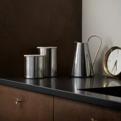 Stelton Scoop Tea Canister With Measuring Scoop -Gubi Furni Sales stelton scoop tea canister with measuring scoop 3