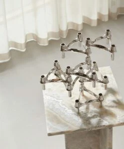 BMF Candle Holder 3-pack, Chrome -Gubi Furni Sales stoff nagel bmf 9