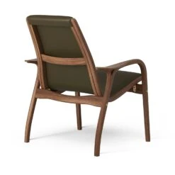 Swedese Laminett Armchair, Oiled Walnut / Elmonordic Grön 98027 Leather 9 Swedese Laminett Armchair, Oiled Walnut / Elmonordic Grön 98027 Leather -Gubi Furni Sales swedese laminett armchair oiled walnut 7