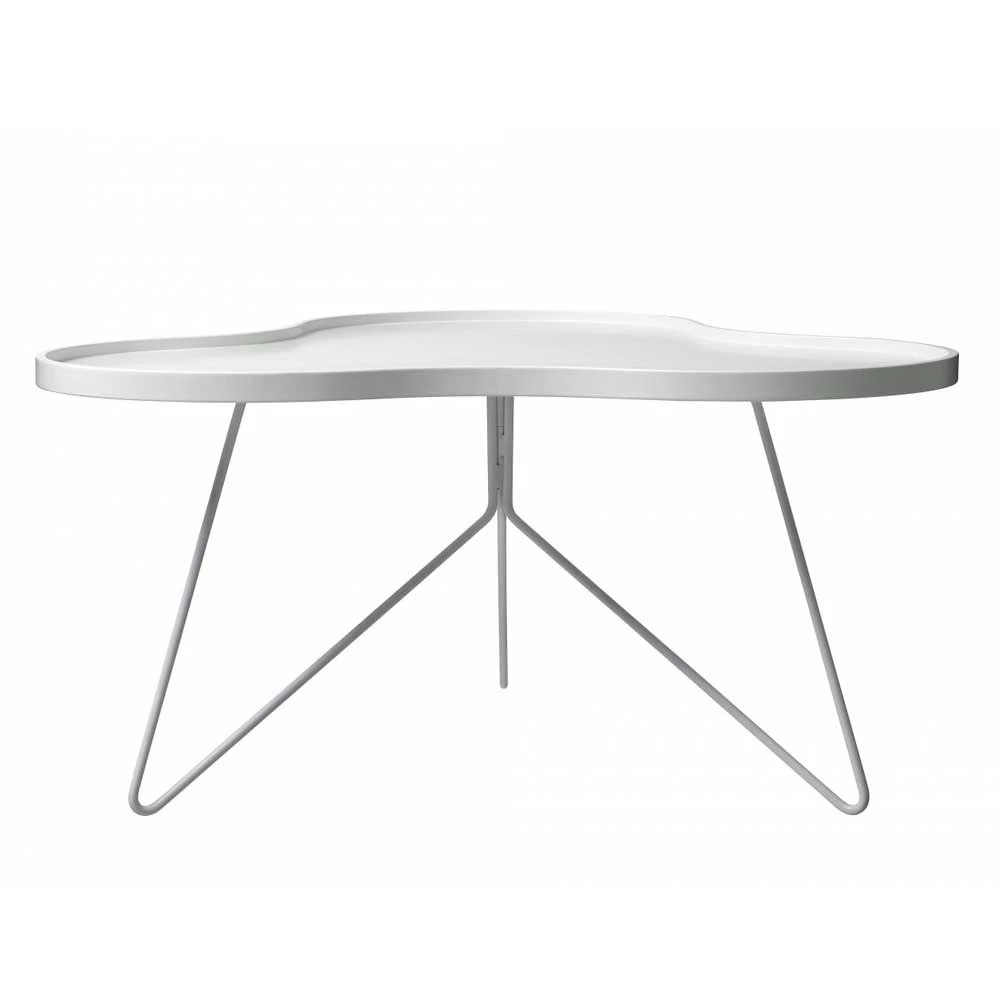 Swedese Flower Mono Table 90 Cm, Lacquered Oak Veneer Chrome 8 Swedese Flower Mono Table 90 Cm, Lacquered Oak Veneer Chrome - Image 6
