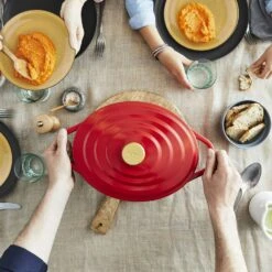 Tefal Air Oval Pot Red, 5,7 L/30 Cm -Gubi Furni Sales tefal air oval pot red 3