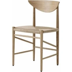 &Tradition Drawn HM3 Chair, White Oiled Oak