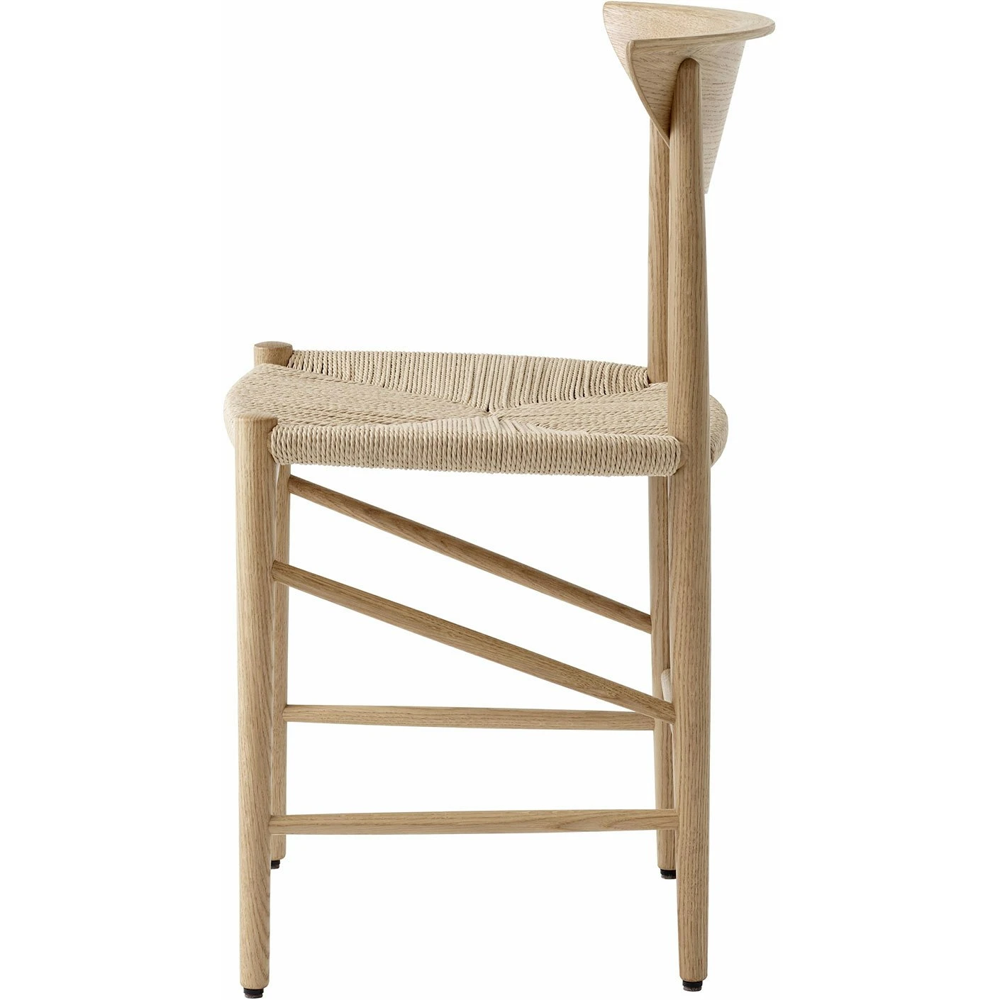 &Tradition Drawn HM3 Chair, White Oiled Oak 5 &Tradition Drawn HM3 Chair, White Oiled Oak - Image 3