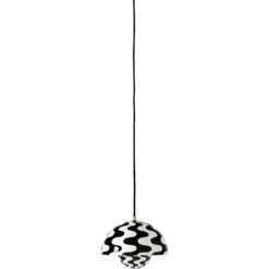 &Tradition Flowerpot VP1 Pendant, Black / White