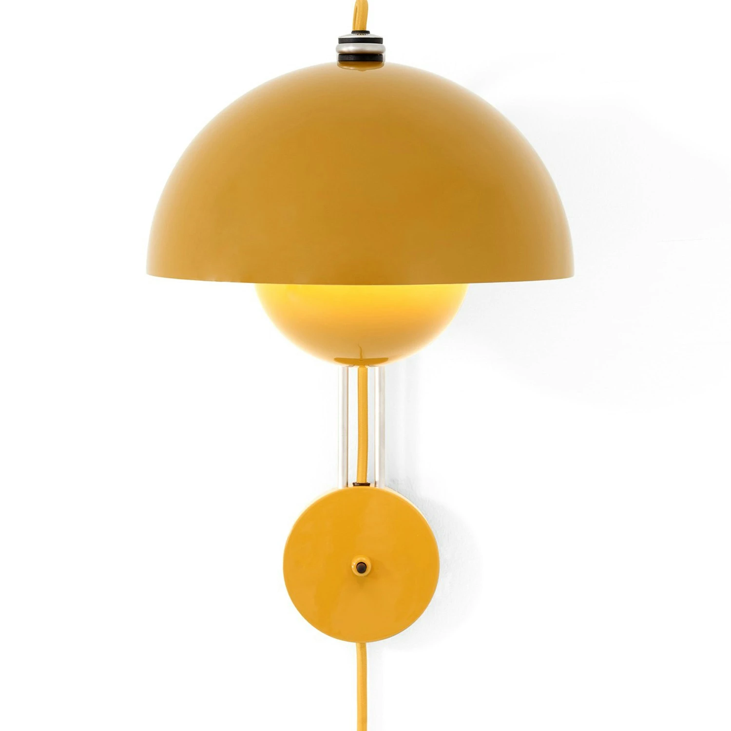 &Tradition Flowerpot VP8 Wall Lamp,, Mustard 3 &Tradition Flowerpot VP8 Wall Lamp,, Mustard