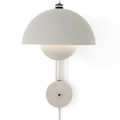 &Tradition Flowerpot VP8 Wall Lamp, Matte Light Grey