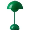 &Tradition Flowerpot VP9 Table Lamp Portable, Signal Green -Gubi Furni Sales tradition flowerpot vp9 table lamp portable 29 1