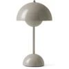 &Tradition Flowerpot VP9 Table Lamp Portable With Magnetic Charger Cable, Grey Beige 2 &Tradition Flowerpot VP9 Table Lamp Portable With Magnetic Charger Cable, Grey Beige -Gubi Furni Sales tradition flowerpot vp9 table lamp portable 4
