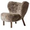 &Tradition Little Petra Lounge Chair Vb1, Oiled Walnut / Sheepskin Sahara -Gubi Furni Sales tradition little petra lounge chair vb1 oiled walnut 13