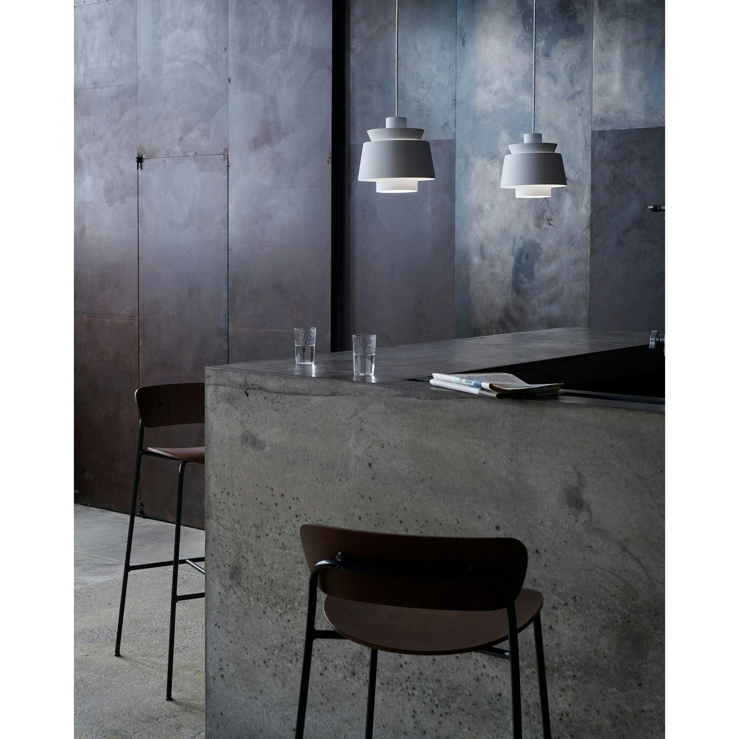 &Tradition Pavilion Av9 Bar Stool, Lacquered Walnut 6 &Tradition Pavilion Av9 Bar Stool, Lacquered Walnut - Image 4