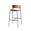 &Tradition Pavilion Av9 Bar Stool, Lacquered Walnut 2 &Tradition Pavilion Av9 Bar Stool, Lacquered Walnut -Gubi Furni Sales tradition pavilion av9 bar stool 4