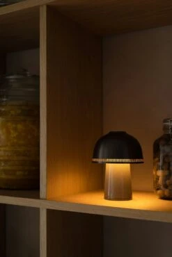 &Tradition Raku Table Lamp, Beige Grey / Aluminium -Gubi Furni Sales tradition raku table lamp portable sh8 beige grey bronzed 4