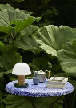 &Tradition Setago JH27 Table Lamp Portable, Nude / Forest -Gubi Furni Sales tradition setago jh27 portable lamp 13