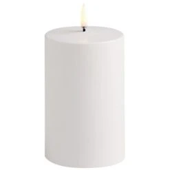 LED Pillar Candle Outdoor 7,8x12,7 Cm, White