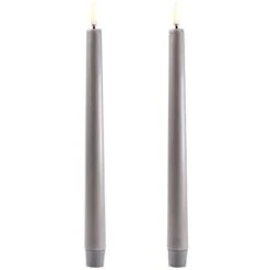 LED Taper Candle 2,3 X 25,5 Cm, Grey